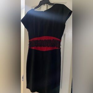 Danny and Nicole Elegant Black and Red Dress